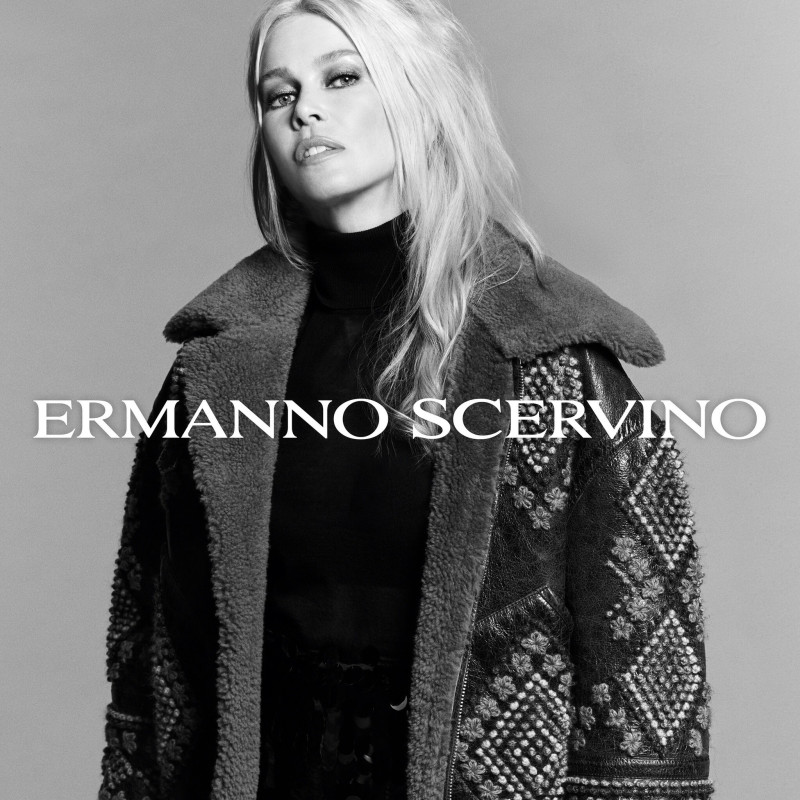 Claudia Schiffer featured in  the Ermanno Scervino advertisement for Autumn/Winter 2024