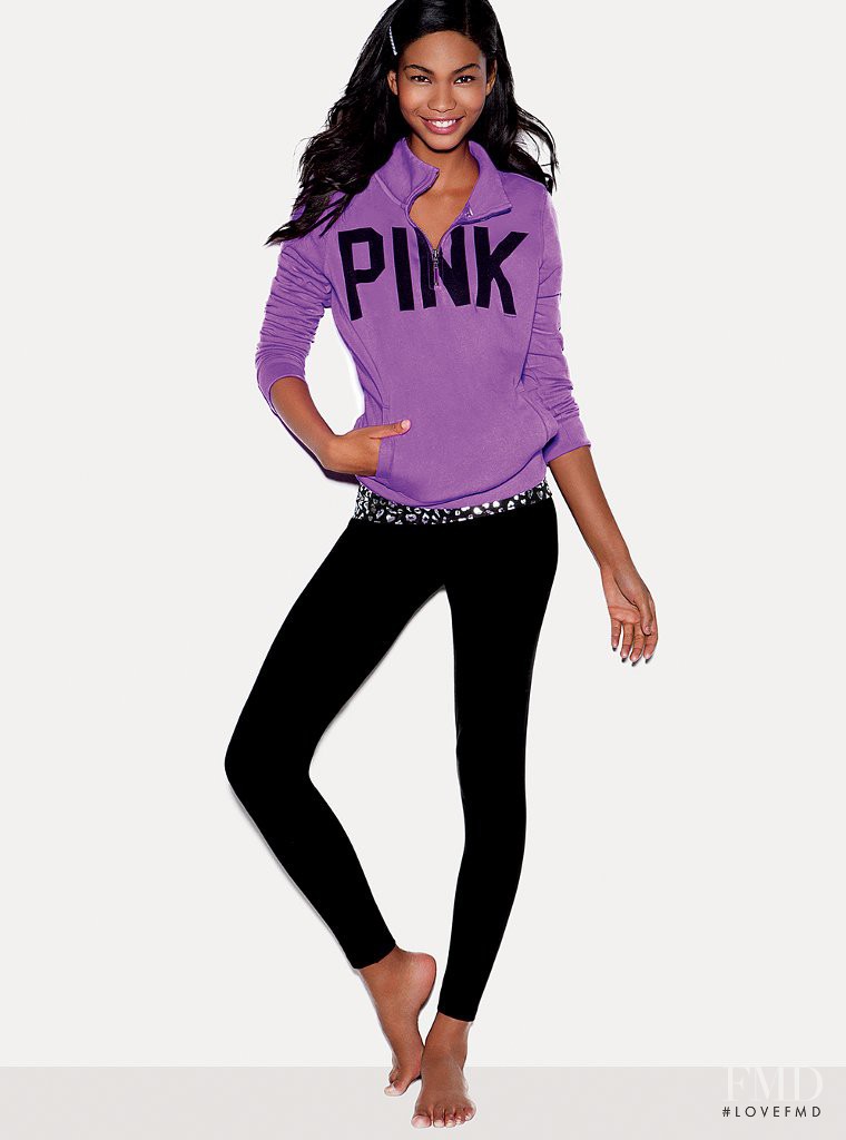 Chanel Iman featured in  the Victoria\'s Secret PINK catalogue for Autumn/Winter 2011