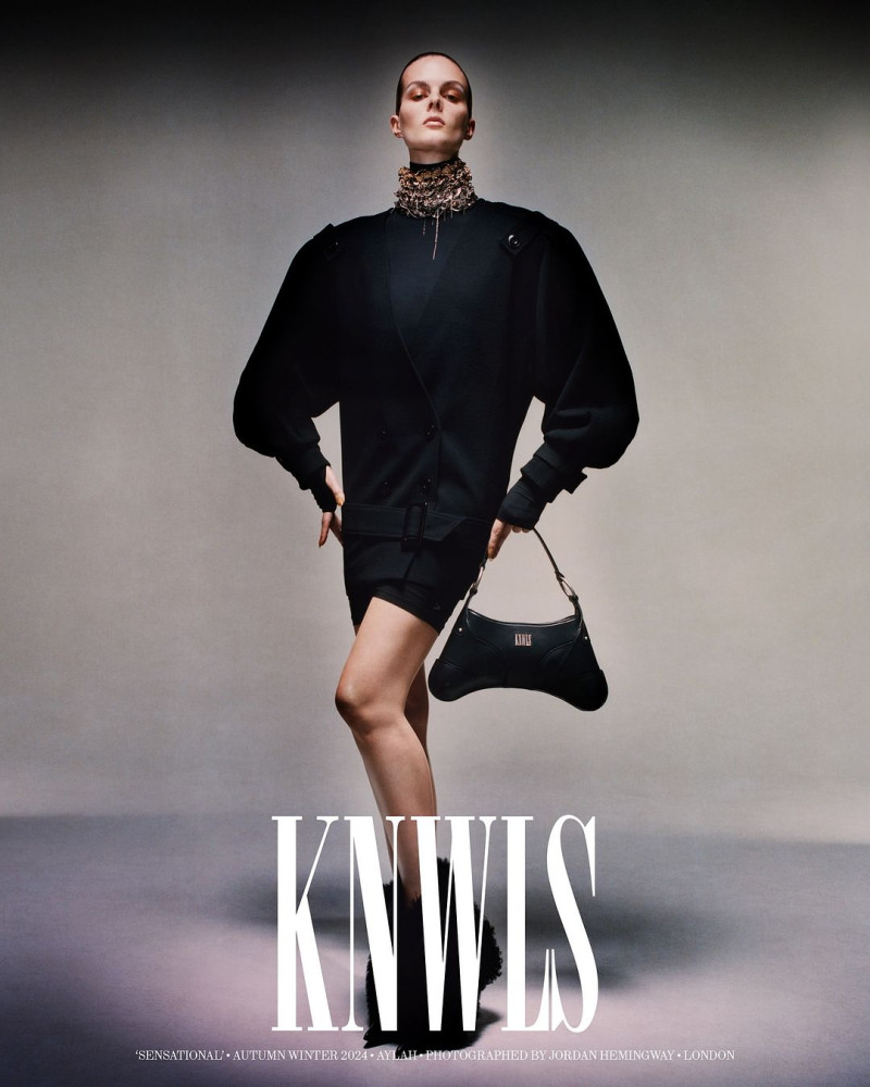 Aylah Peterson featured in  the Knwls Sensational advertisement for Autumn/Winter 2024