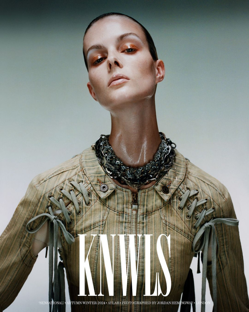 Aylah Peterson featured in  the Knwls Sensational advertisement for Autumn/Winter 2024