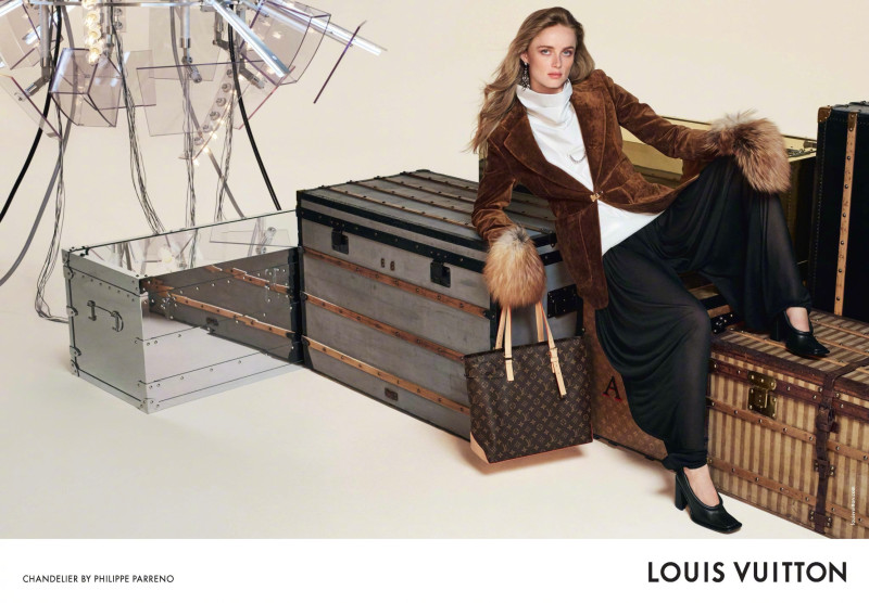 Rianne Van Rompaey featured in  the Louis Vuitton advertisement for Autumn/Winter 2024