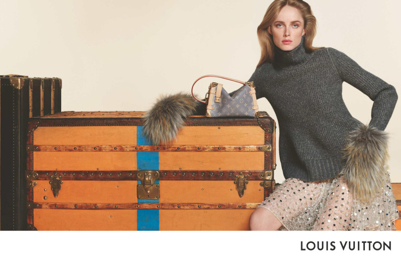 Rianne Van Rompaey featured in  the Louis Vuitton advertisement for Autumn/Winter 2024