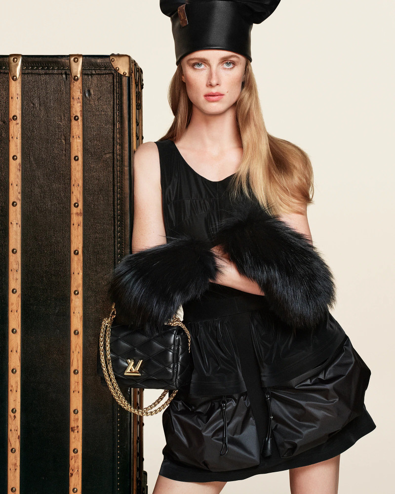 Rianne Van Rompaey featured in  the Louis Vuitton advertisement for Autumn/Winter 2024