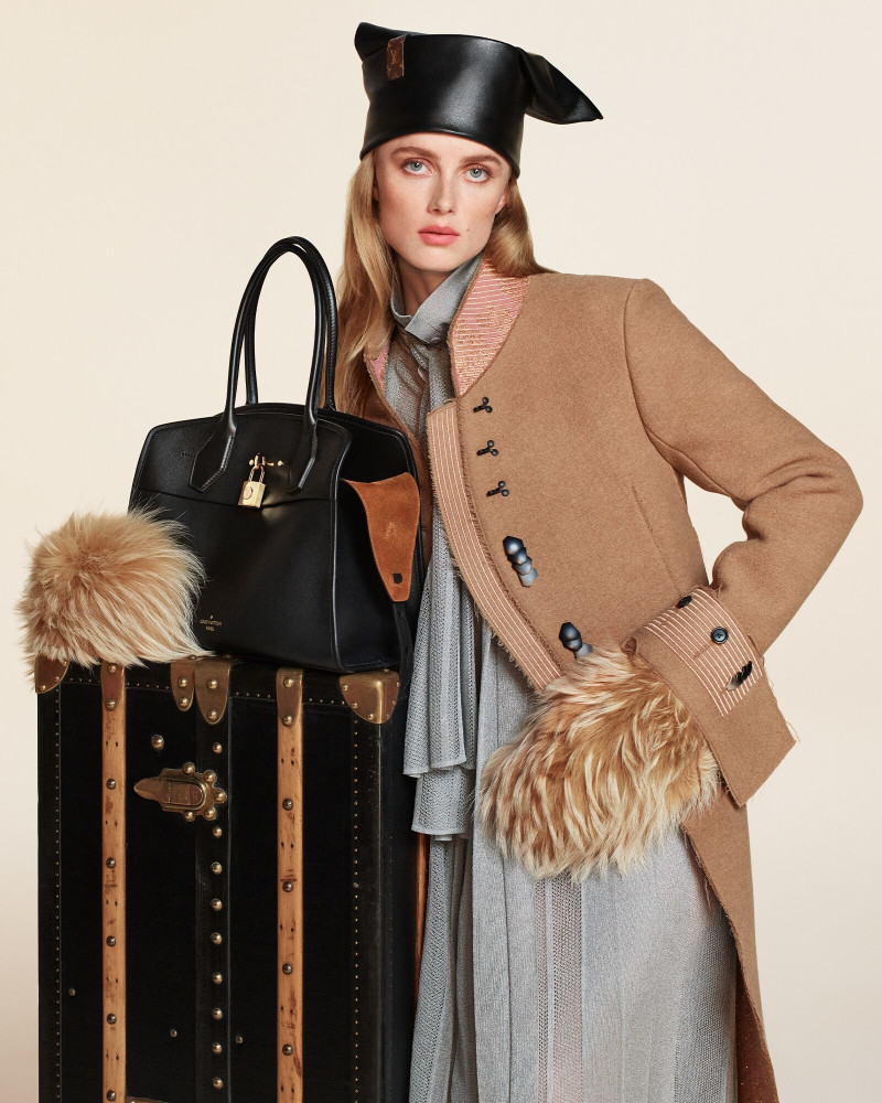 Rianne Van Rompaey featured in  the Louis Vuitton advertisement for Autumn/Winter 2024