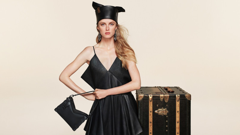 Rianne Van Rompaey featured in  the Louis Vuitton advertisement for Autumn/Winter 2024