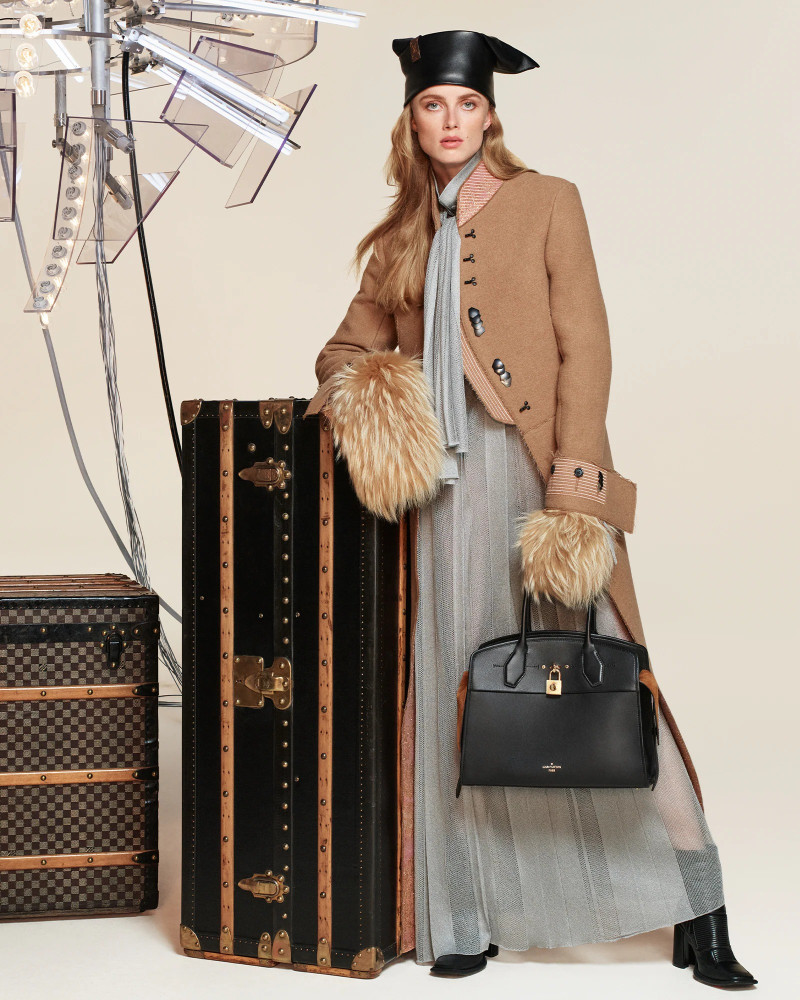 Rianne Van Rompaey featured in  the Louis Vuitton advertisement for Autumn/Winter 2024