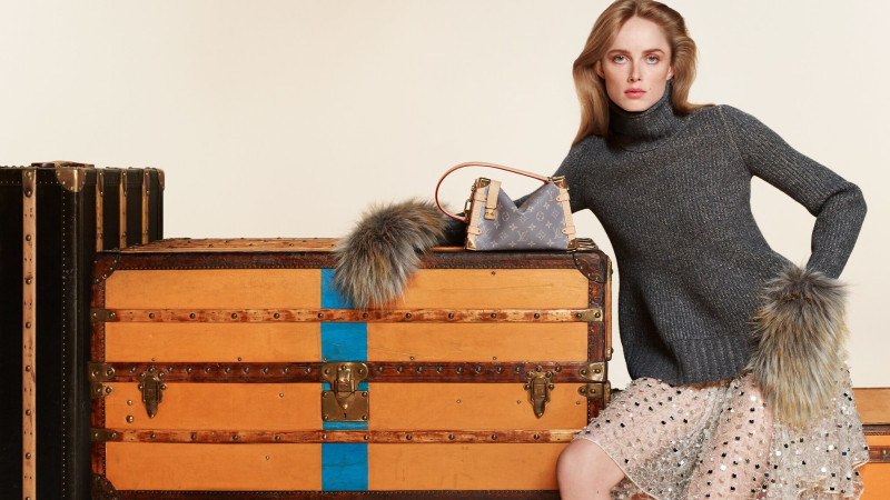 Rianne Van Rompaey featured in  the Louis Vuitton advertisement for Autumn/Winter 2024