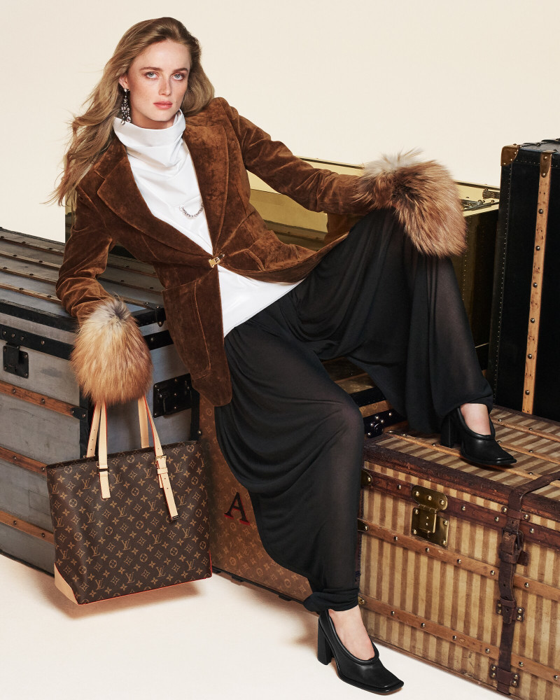 Rianne Van Rompaey featured in  the Louis Vuitton advertisement for Autumn/Winter 2024