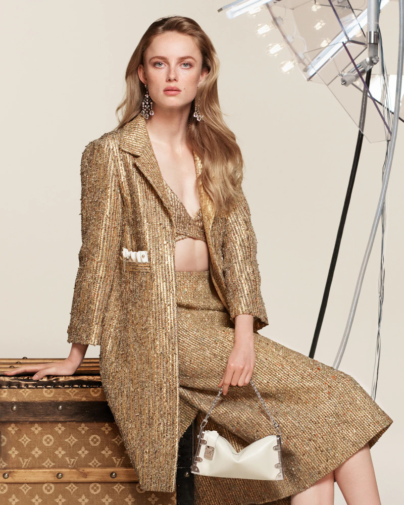Rianne Van Rompaey featured in  the Louis Vuitton advertisement for Autumn/Winter 2024