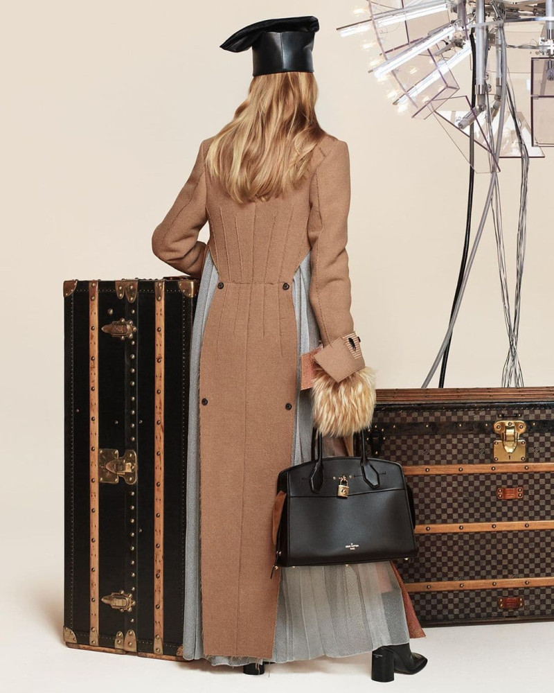 Rianne Van Rompaey featured in  the Louis Vuitton advertisement for Autumn/Winter 2024