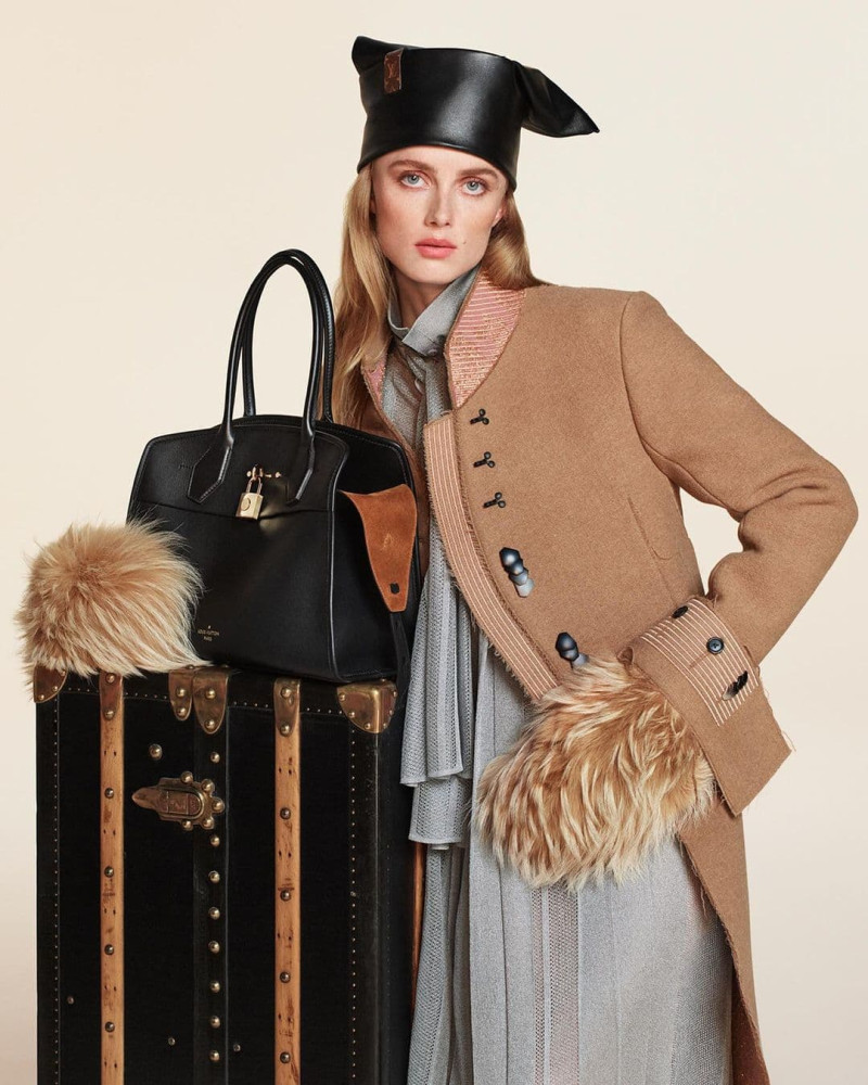 Rianne Van Rompaey featured in  the Louis Vuitton advertisement for Autumn/Winter 2024