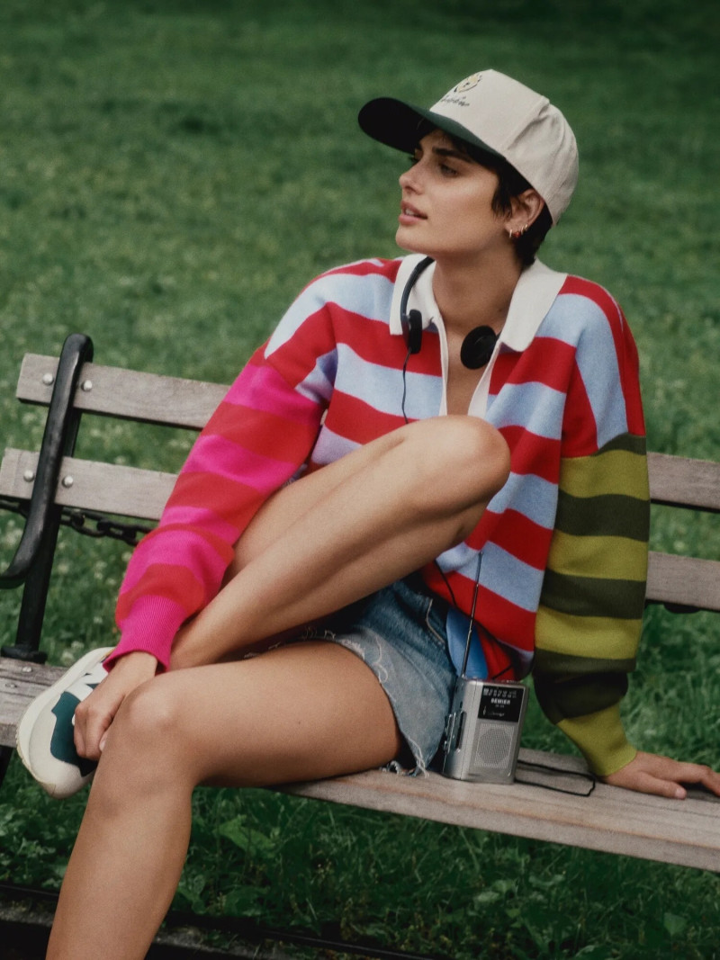 Taylor Hill featured in  the Anthropologie advertisement for Autumn/Winter 2024