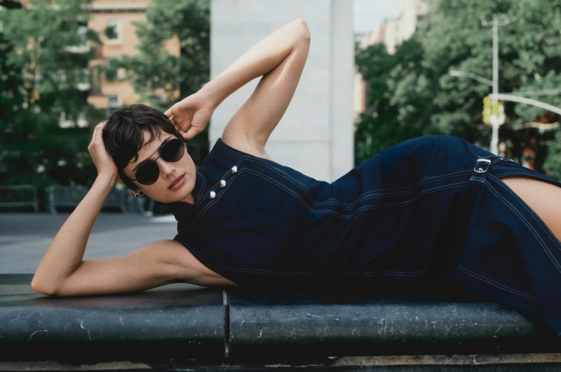 Taylor Hill featured in  the Anthropologie advertisement for Autumn/Winter 2024