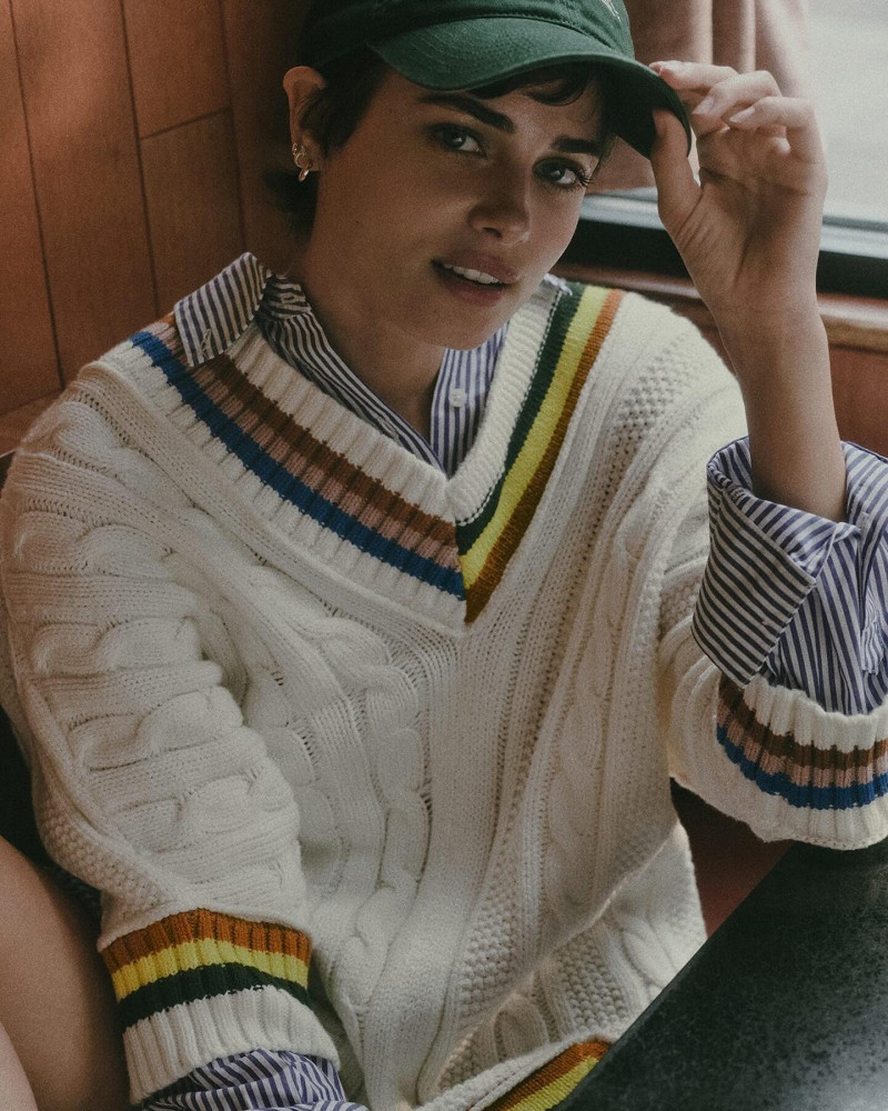 Taylor Hill featured in  the Anthropologie advertisement for Autumn/Winter 2024