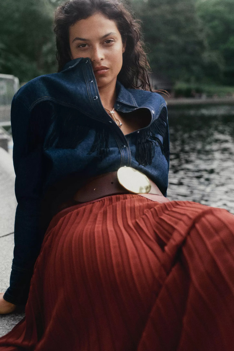 Devyn Garcia featured in  the Anthropologie advertisement for Autumn/Winter 2024