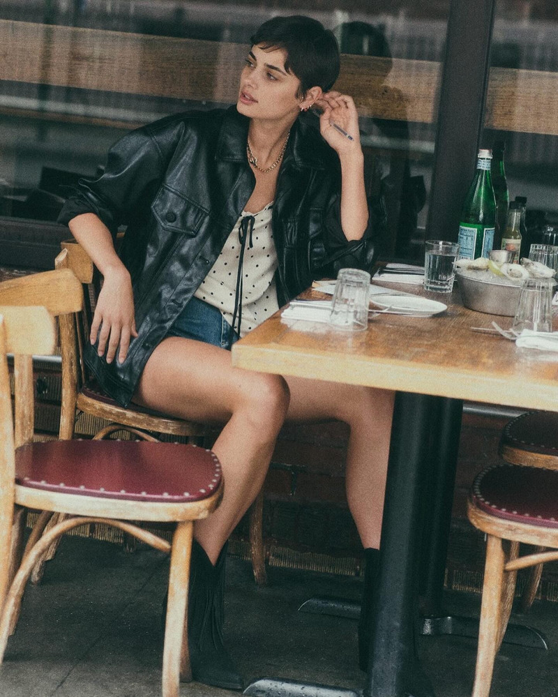 Taylor Hill featured in  the Anthropologie advertisement for Autumn/Winter 2024
