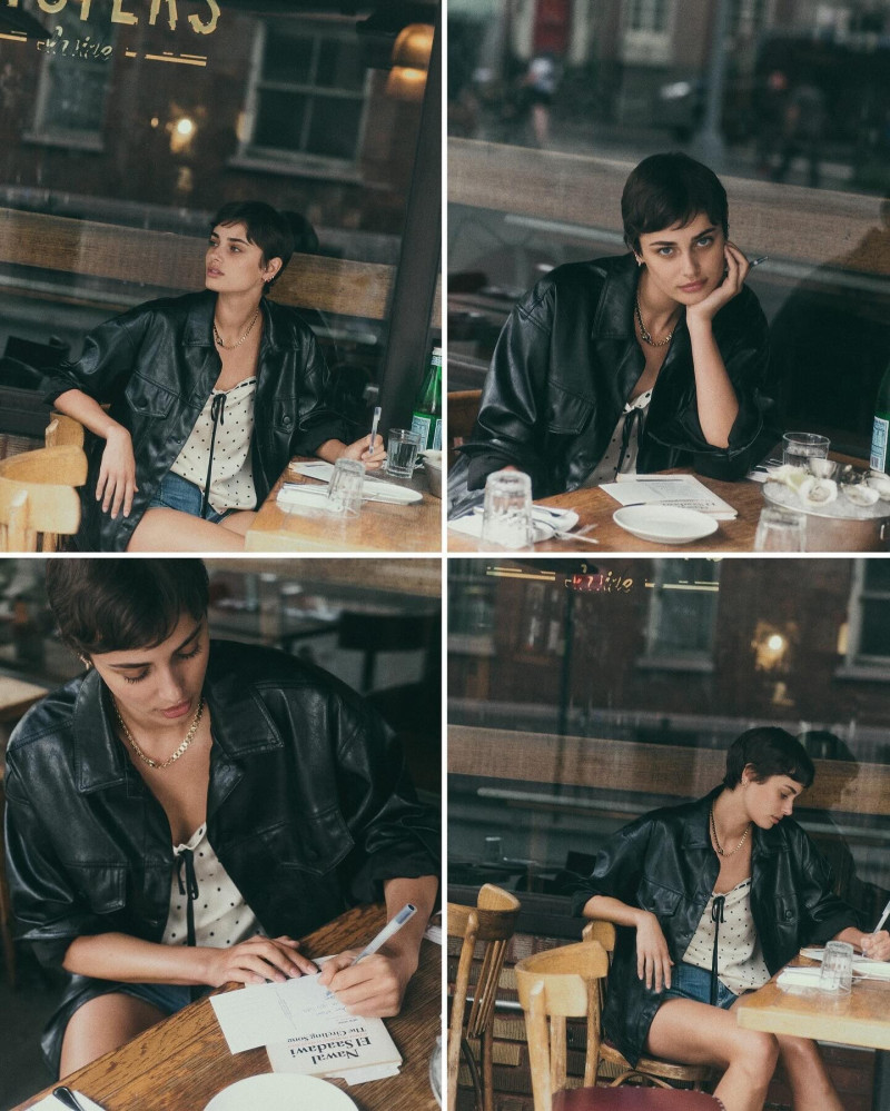 Taylor Hill featured in  the Anthropologie advertisement for Autumn/Winter 2024
