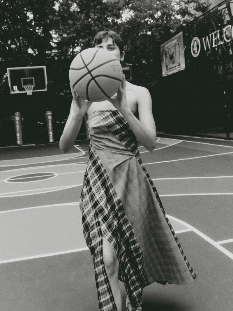 Taylor Hill featured in  the Anthropologie advertisement for Autumn/Winter 2024
