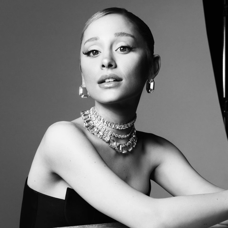 Swarovski Ariana Grande Announcement advertisement for Pre-Fall 2024