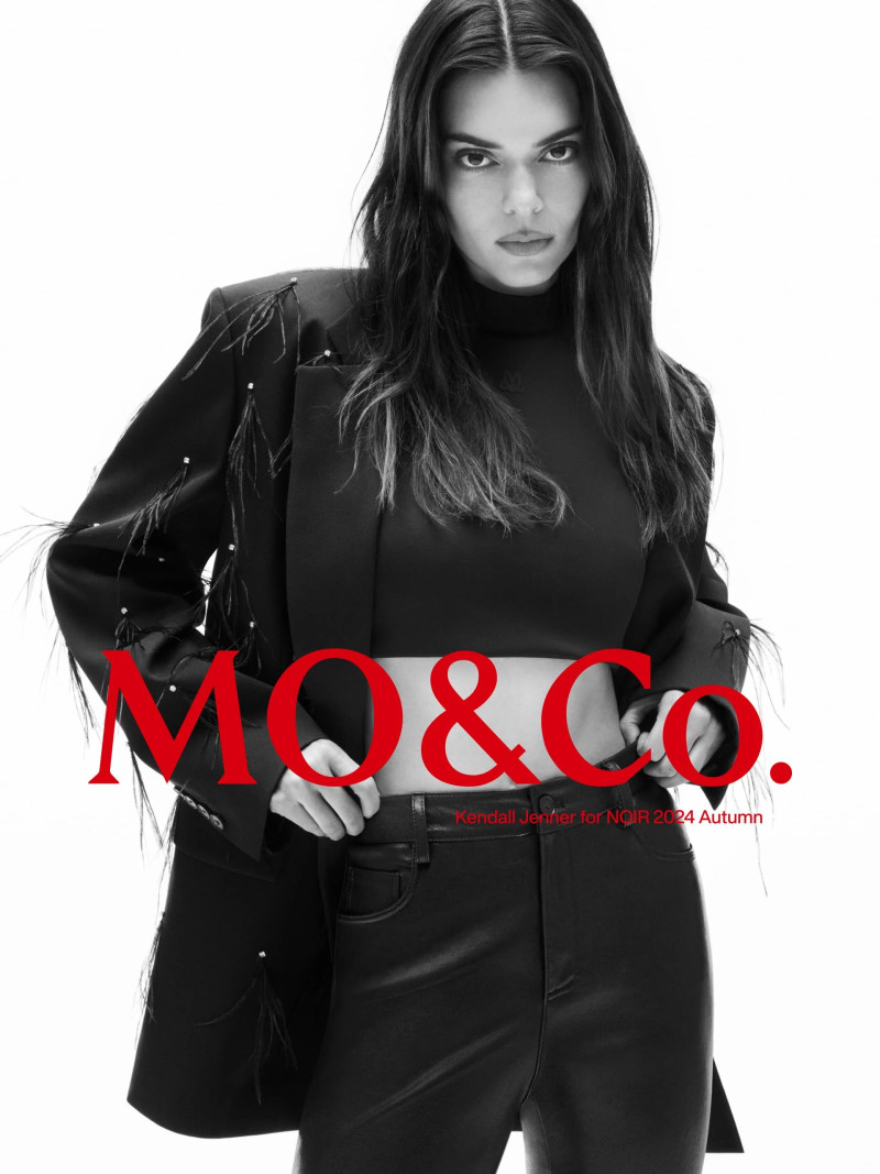 Kendall Jenner featured in  the MO&Co. advertisement for Autumn/Winter 2024