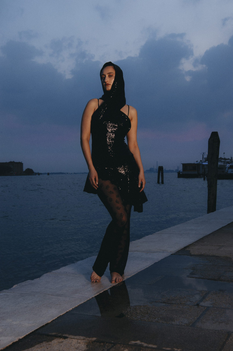 Jess Maybury featured in  the Maccapani advertisement for Autumn/Winter 2024
