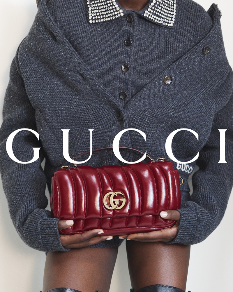 Alaato Jazyper featured in  the Gucci advertisement for Autumn/Winter 2024