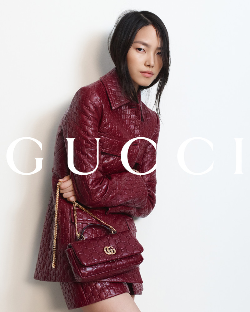 Jiahui Zhang featured in  the Gucci advertisement for Autumn/Winter 2024