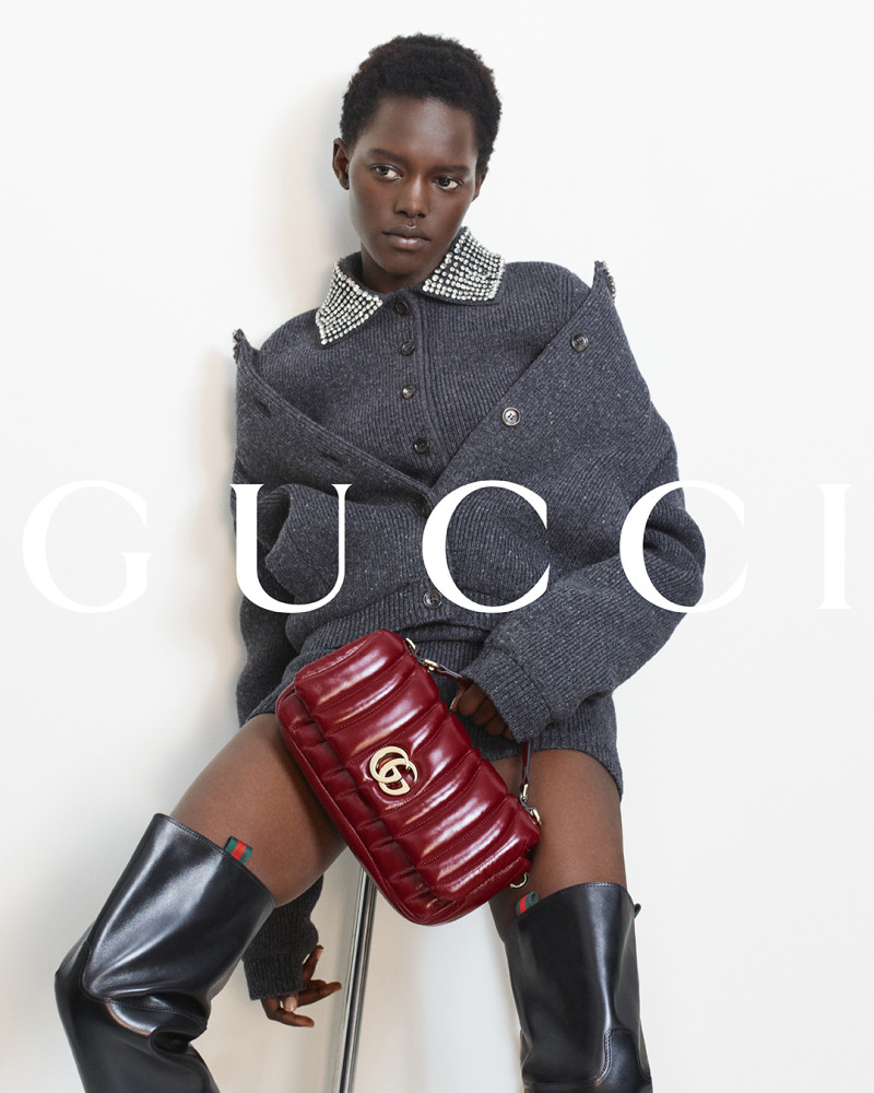 Alaato Jazyper featured in  the Gucci advertisement for Autumn/Winter 2024