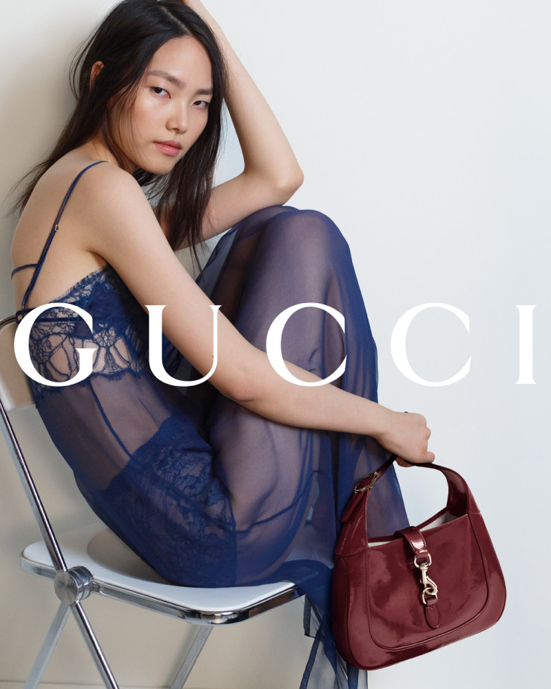 Jiahui Zhang featured in  the Gucci advertisement for Autumn/Winter 2024