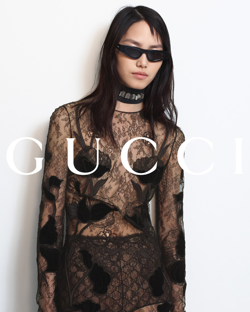 Jiahui Zhang featured in  the Gucci advertisement for Autumn/Winter 2024