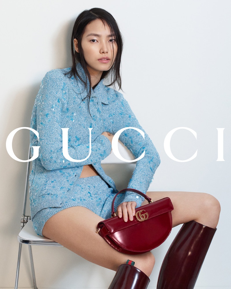 Jiahui Zhang featured in  the Gucci advertisement for Autumn/Winter 2024