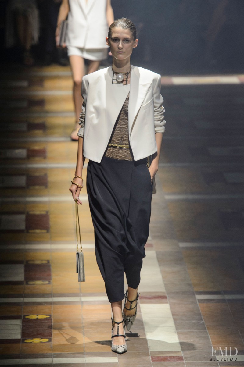 Marie Piovesan featured in  the Lanvin fashion show for Spring/Summer 2015