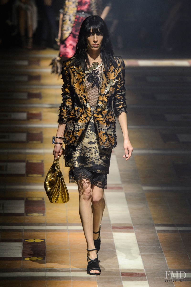 Jamie Bochert featured in  the Lanvin fashion show for Spring/Summer 2015