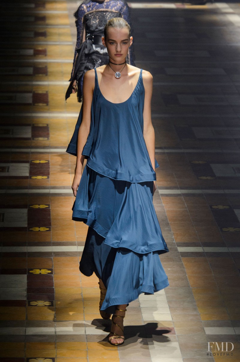 Maartje Verhoef featured in  the Lanvin fashion show for Spring/Summer 2015