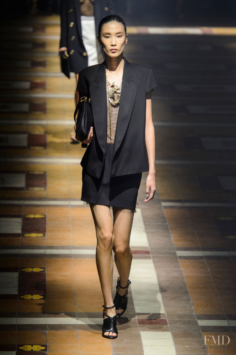 Dongqi Xue featured in  the Lanvin fashion show for Spring/Summer 2015