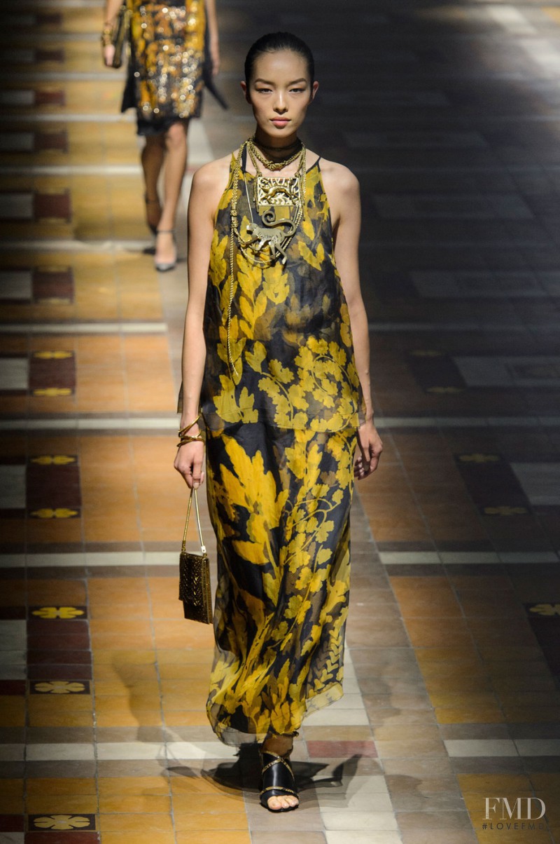 Fei Fei Sun featured in  the Lanvin fashion show for Spring/Summer 2015