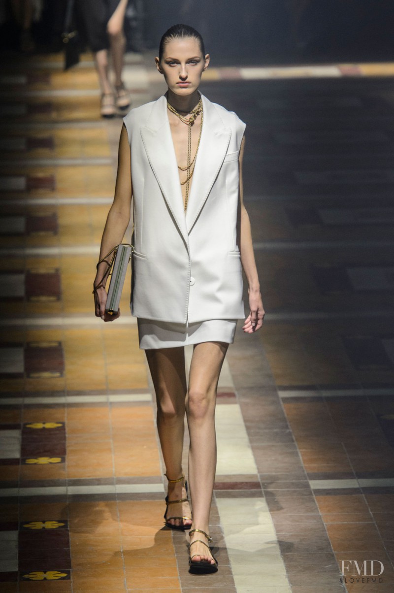 Zoe Huxford featured in  the Lanvin fashion show for Spring/Summer 2015