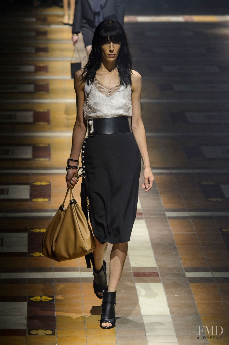 Jamie Bochert featured in  the Lanvin fashion show for Spring/Summer 2015