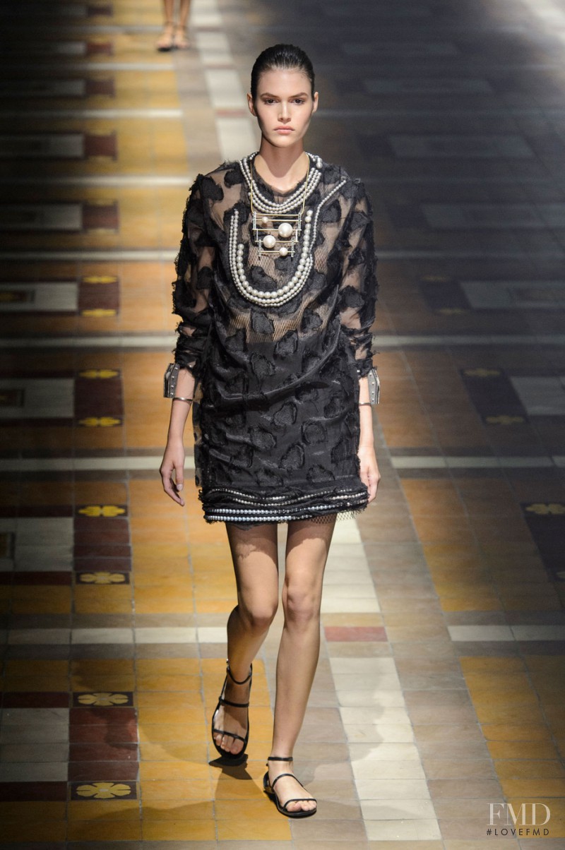 Vanessa Moody featured in  the Lanvin fashion show for Spring/Summer 2015