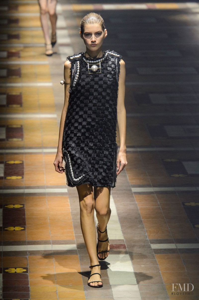 Valery Kaufman featured in  the Lanvin fashion show for Spring/Summer 2015