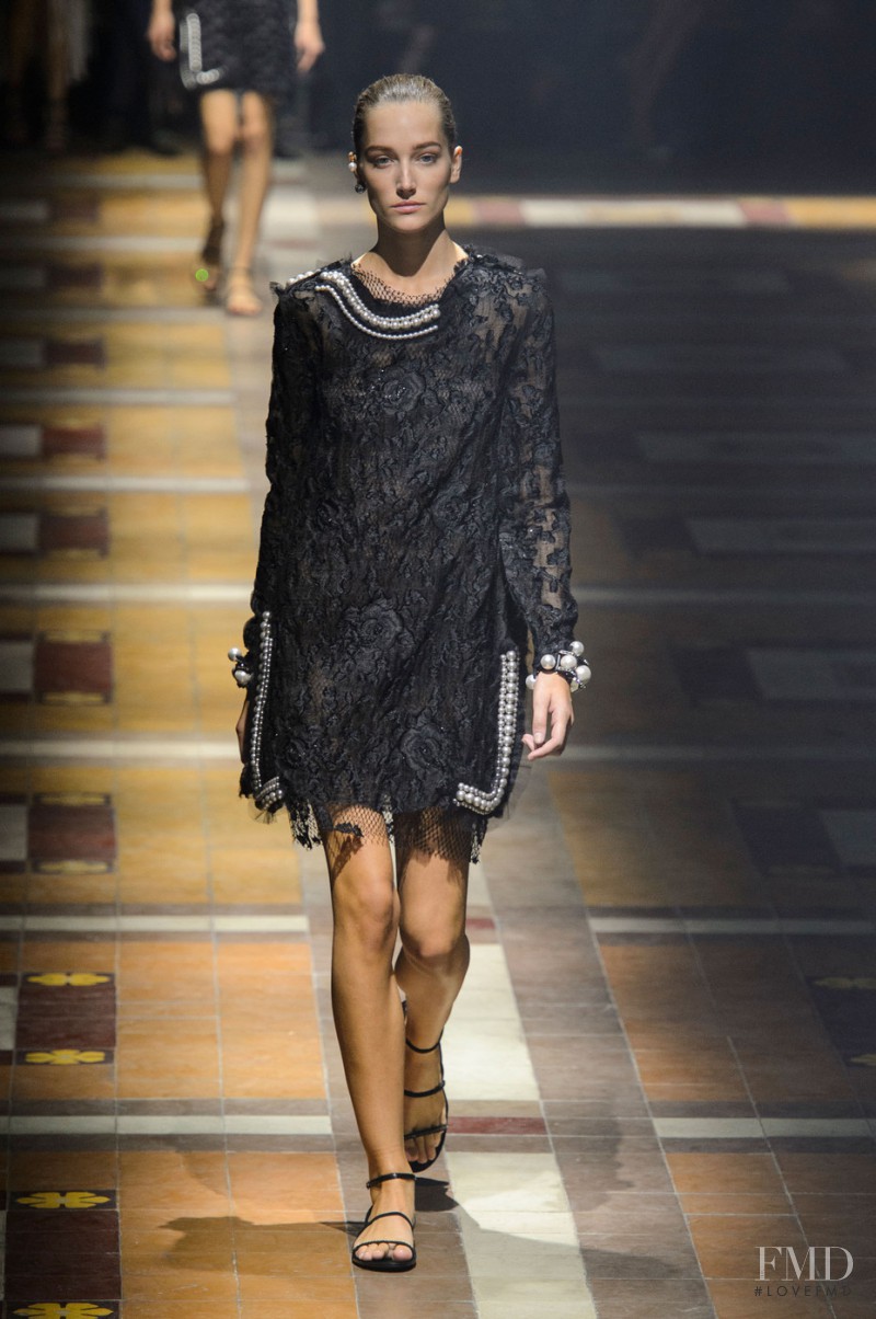 Joséphine Le Tutour featured in  the Lanvin fashion show for Spring/Summer 2015