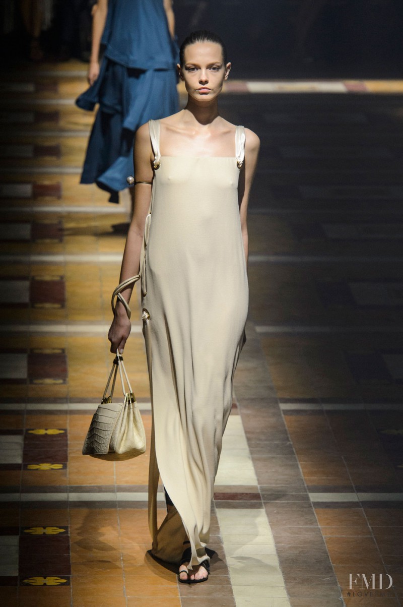Mina Cvetkovic featured in  the Lanvin fashion show for Spring/Summer 2015