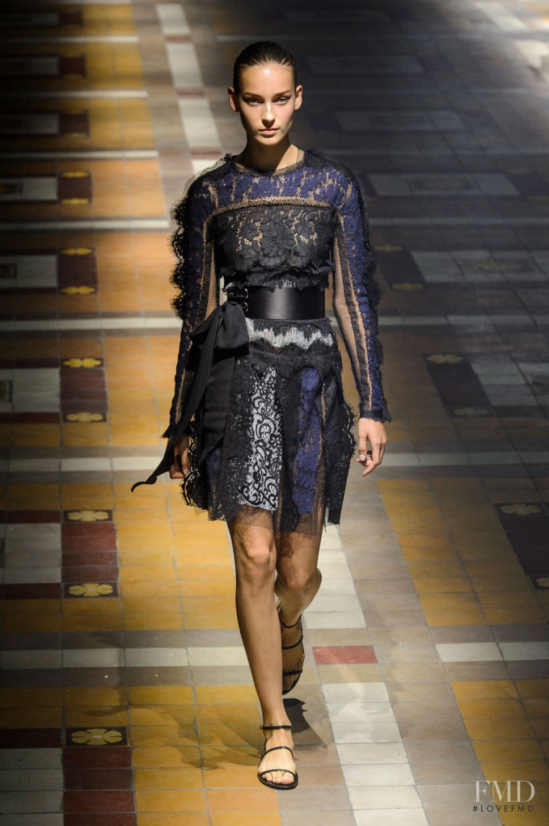 Julia Bergshoeff featured in  the Lanvin fashion show for Spring/Summer 2015
