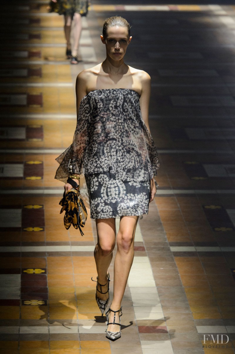 Georgia Hilmer featured in  the Lanvin fashion show for Spring/Summer 2015