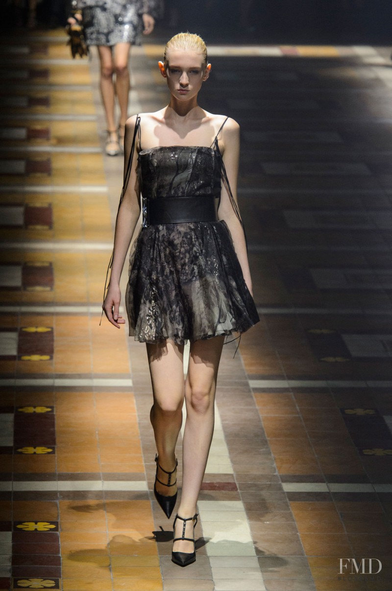 Nastya Sten featured in  the Lanvin fashion show for Spring/Summer 2015