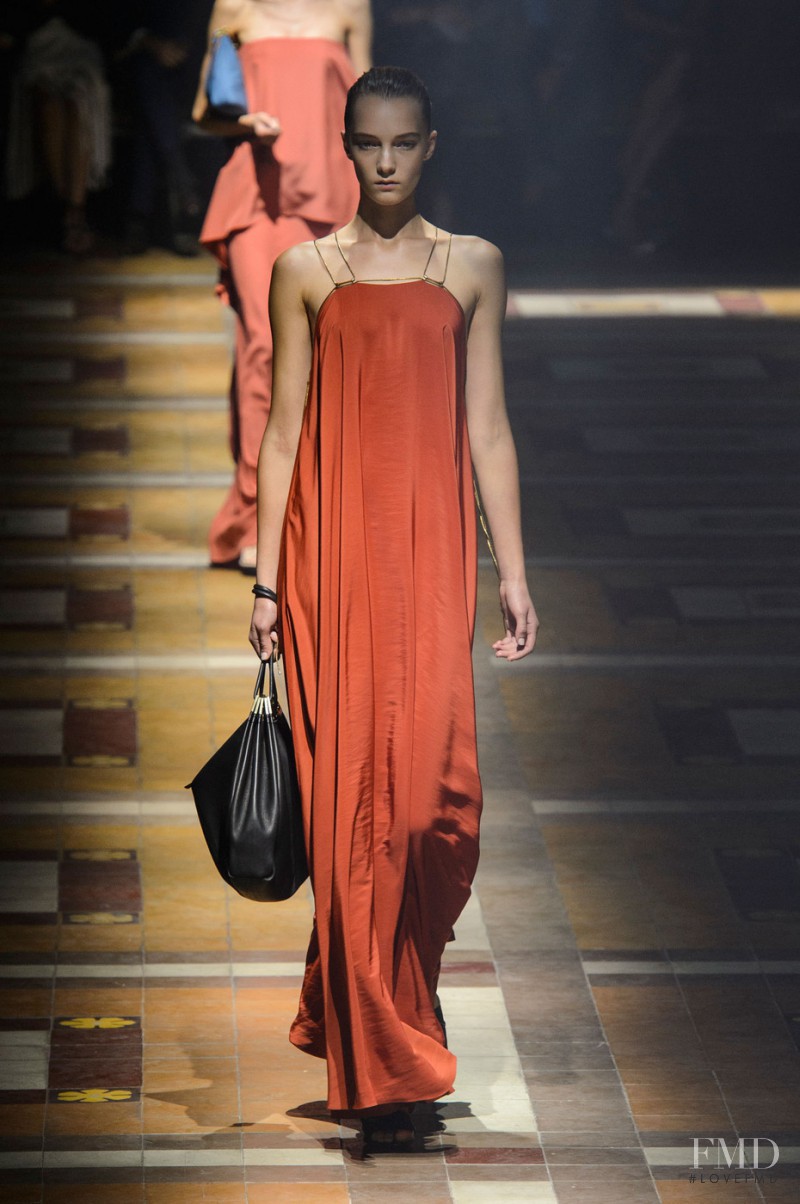 Irina Liss featured in  the Lanvin fashion show for Spring/Summer 2015