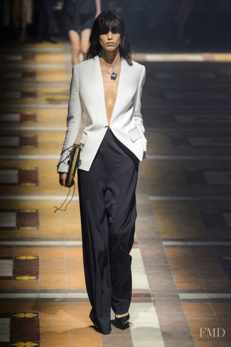 Mica Arganaraz featured in  the Lanvin fashion show for Spring/Summer 2015