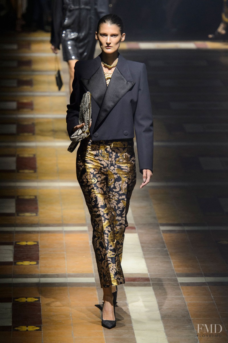 Marie Piovesan featured in  the Lanvin fashion show for Spring/Summer 2015
