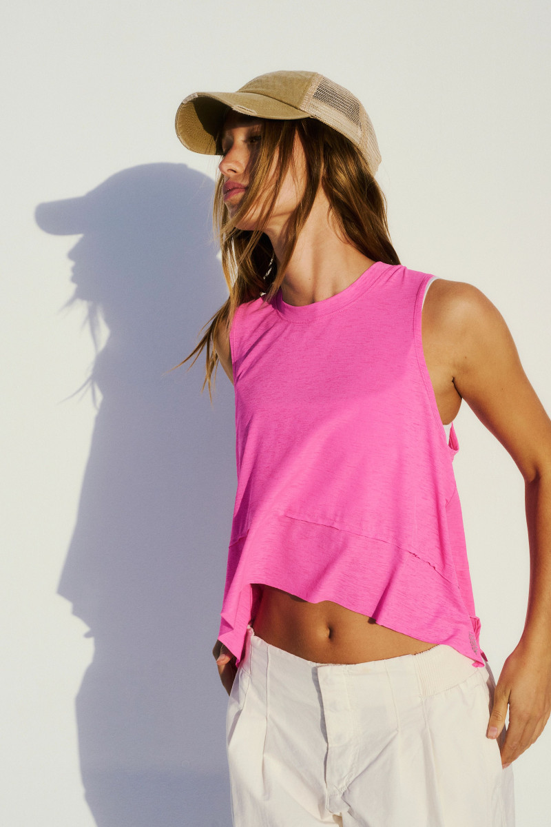 Jenn DuPuy featured in  the Free People Movement catalogue for Summer 2024