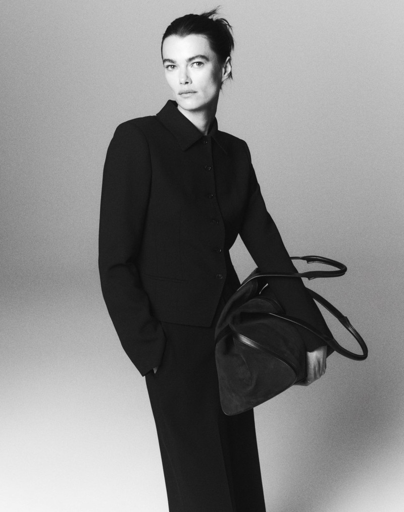 Conie Vallese featured in  the Lafayette 148 New York advertisement for Autumn/Winter 2024